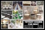 Tiffany Chairs Event Rental Hire Manila Philippines